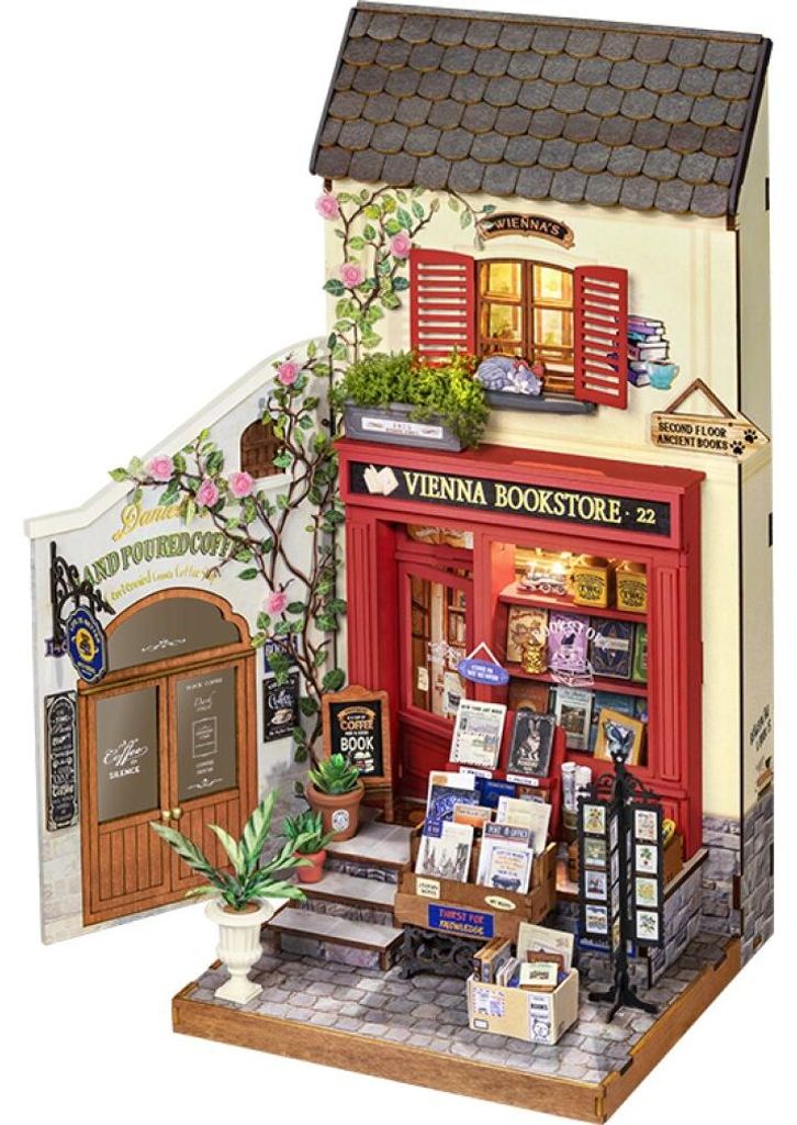 Puzzle 3D, Minifabbrica Libreria Vienna, RoLife, 290 pezzi Immagine del prodotto 