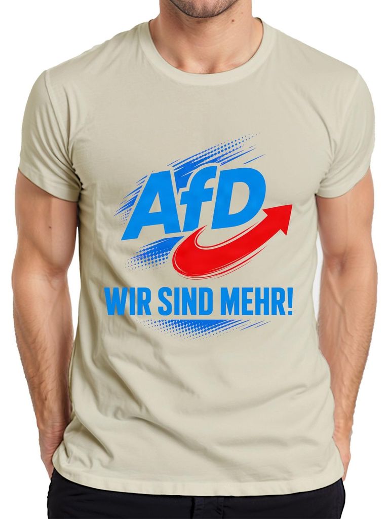 Tričko s nápisem "AfD Wir Sind Mehr Deutschland Patriot", Obrázek produktu 
