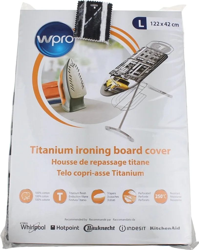 Wpro Copriasse da Stiro 130x48 cm - Ricambio Originale 484000008534 - 1