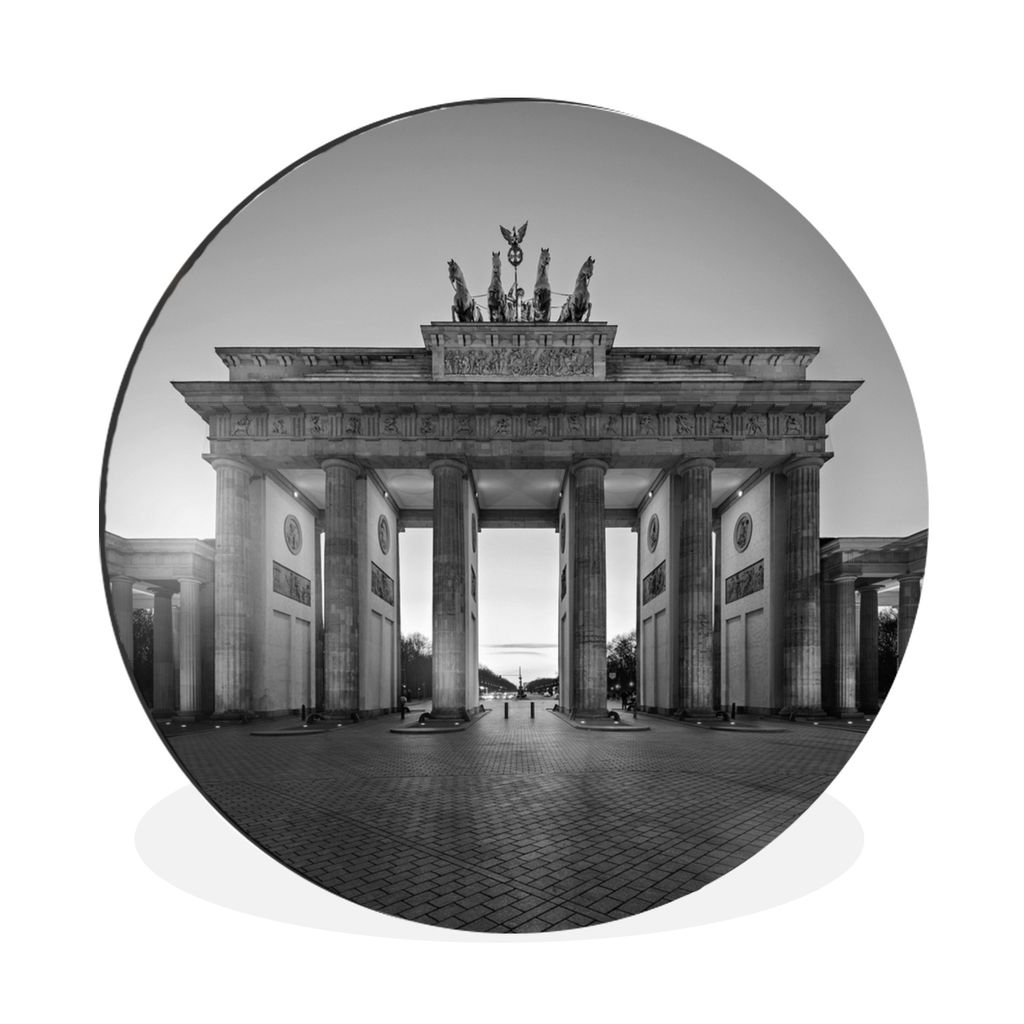 MuchoWow Aluminium Wandkreis Berlin - Architektur - Museum Ø 60 cm Wanddeko Modern Wohnzimmer - Wand Kreis - Wandbild - Schlafzimmer - Aluminium...