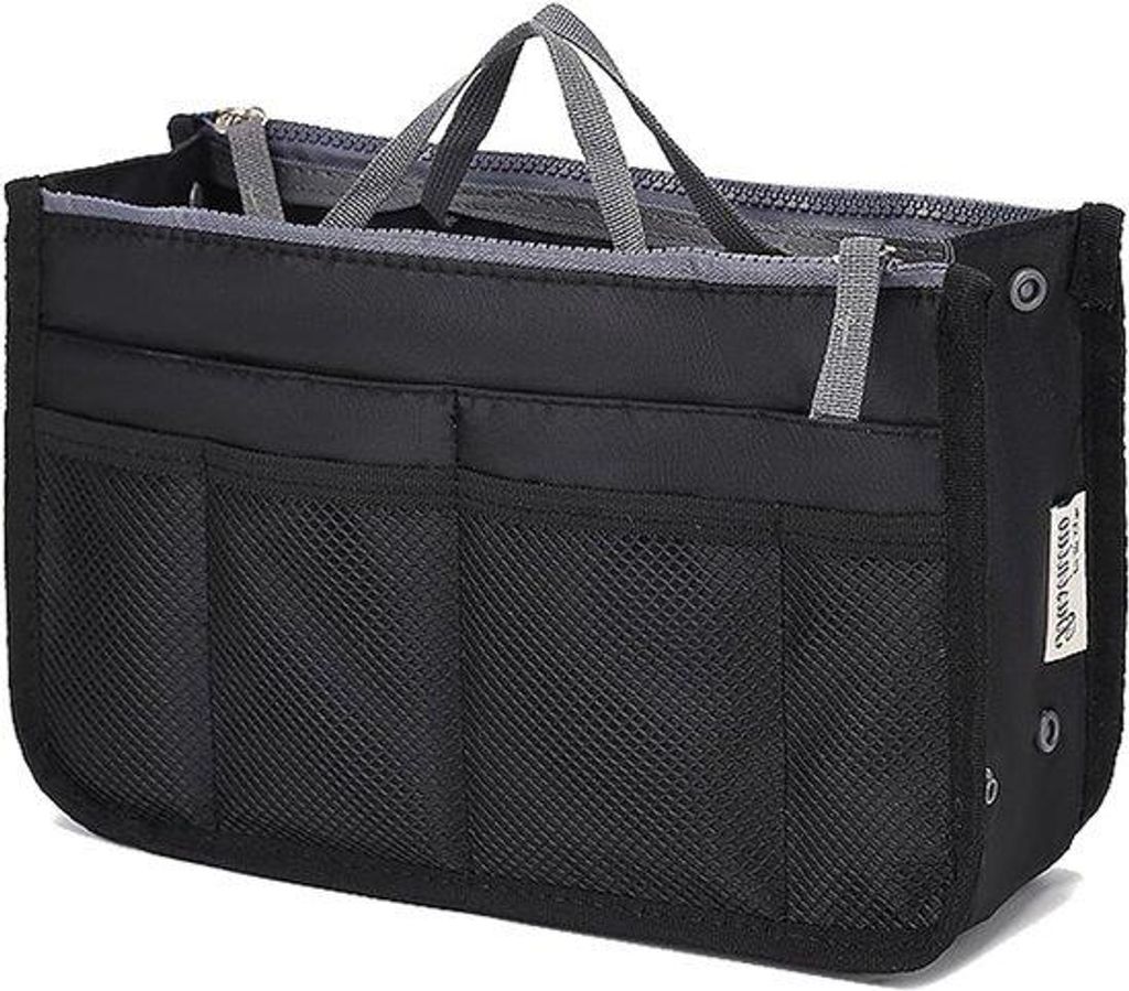 Reisetas mit 13 Taschen, Auswechselbarer Beutel und Schnellverschluss - Tote Reisetas für Damen - Ideal für Luiertas oder Kosmetiktaschen - Schwa...