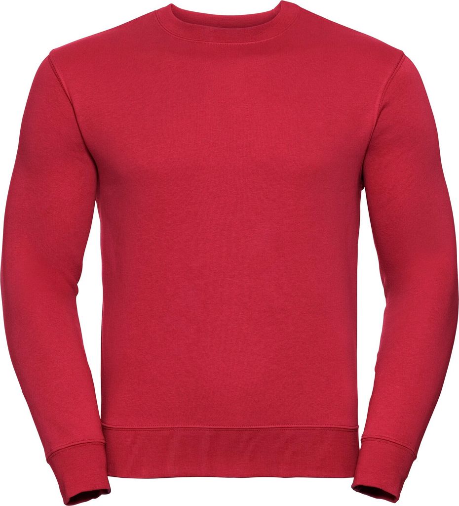 Russell Herren Authentic Sweatshirt, schmaler Schnitt BC2067 (L) (Rot)
