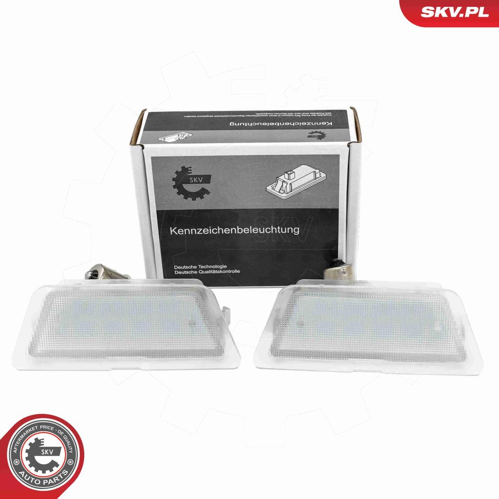 ESEN SKV 72SKV543 Kennzeichenbeleuchtung Rechts Links für OPEL Astra G CC (T98) LED