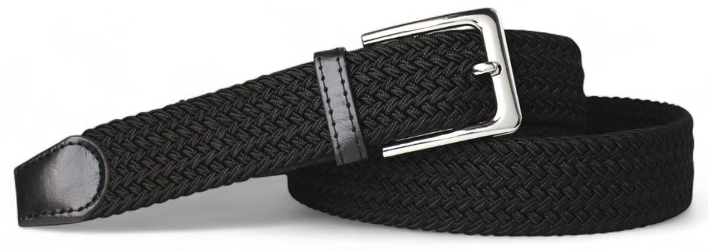 Stretchgürtel XXL Übergröße 3,5 cm schwarz, elastisch, Produktbild 