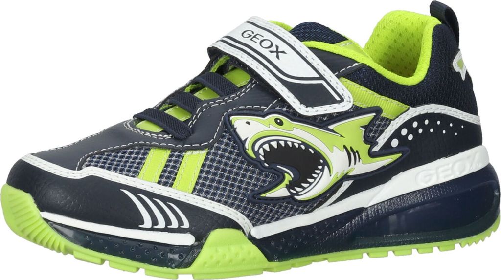GEOX Bayonyc - Navy / Lime Synthetik Größe: 32 Normal