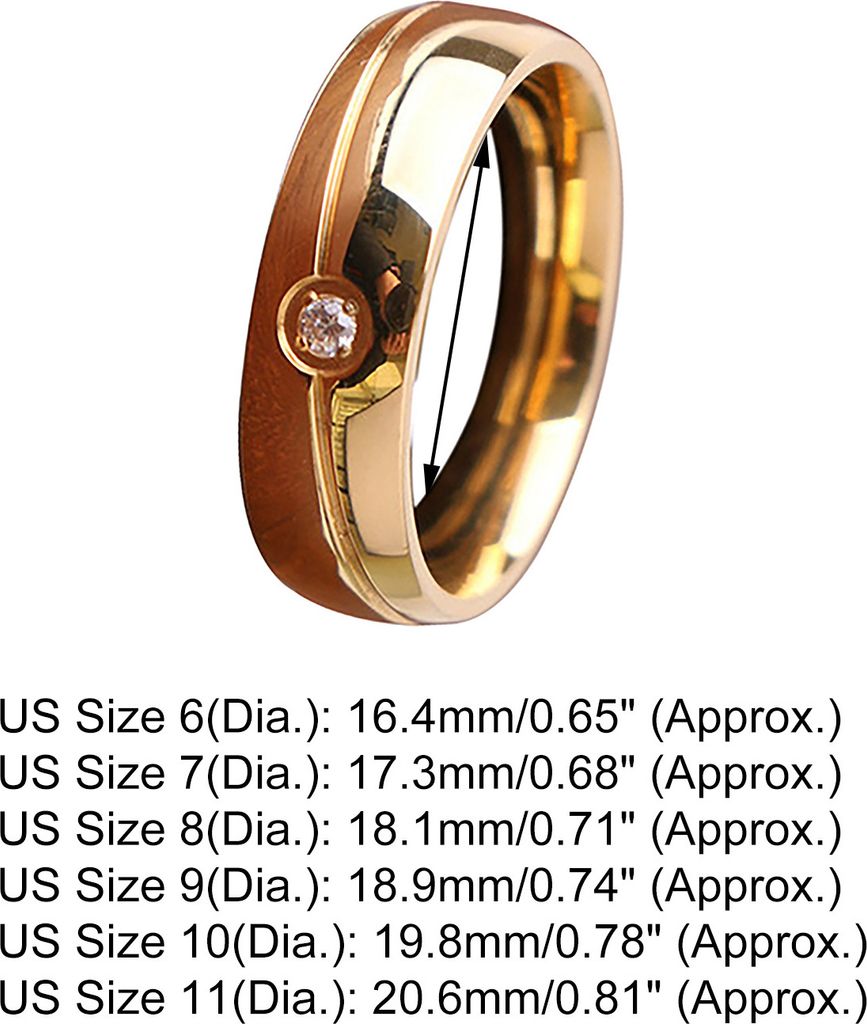 Ehering Fashonable Schmuck Geschenk Titan Stahl Uni Band Fingerring Party