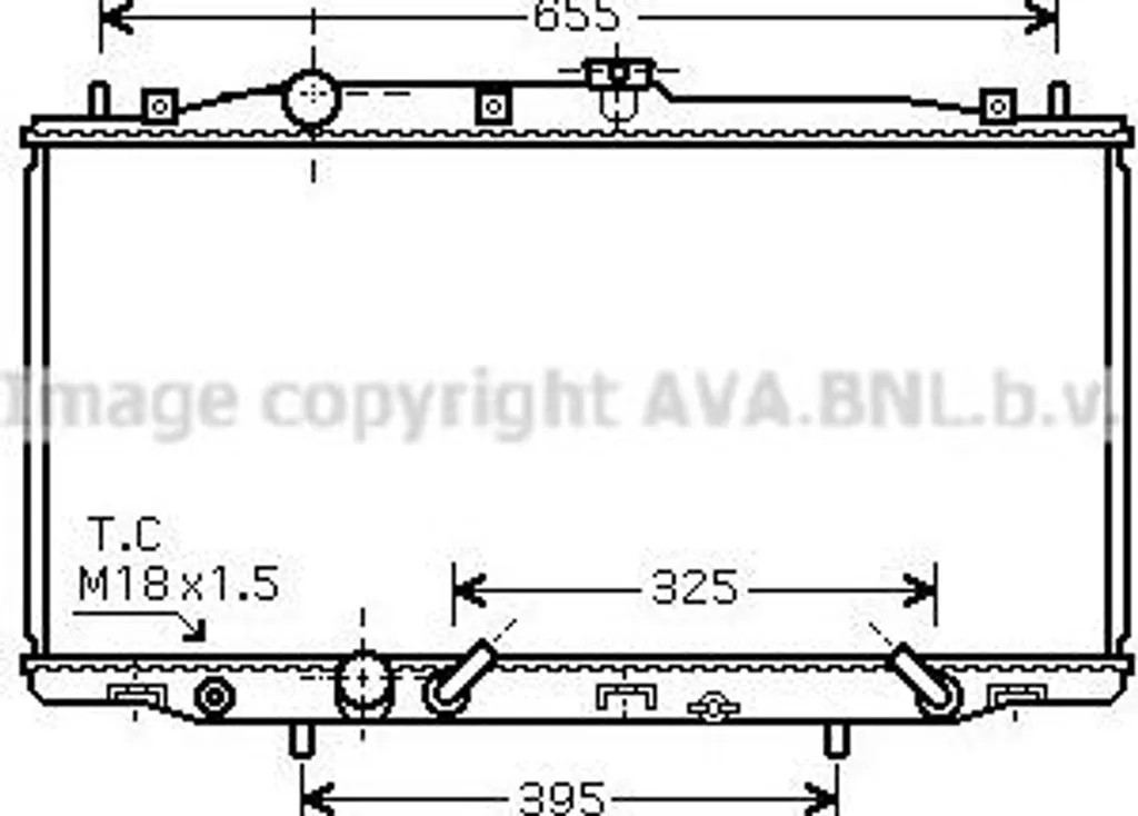 Radiateur moteur AVA HD2183 pour Accord OE 19010RAAA01 haute qualité