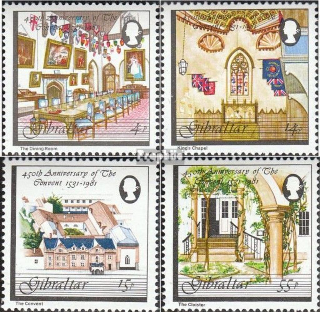 Briefmarken Gibraltar 1981 Mi 418-421 (kompl.Ausg.) postfrisch Convent