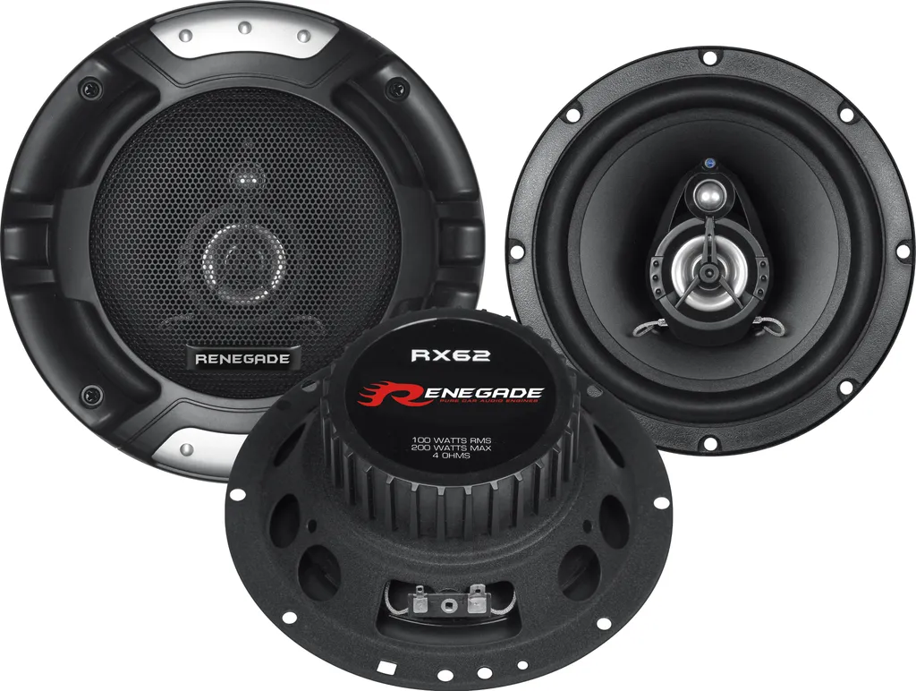 Renegade RX62 Haut-parleurs voiture 16,5 cm 2 voies 200W MAX Coaxiaux