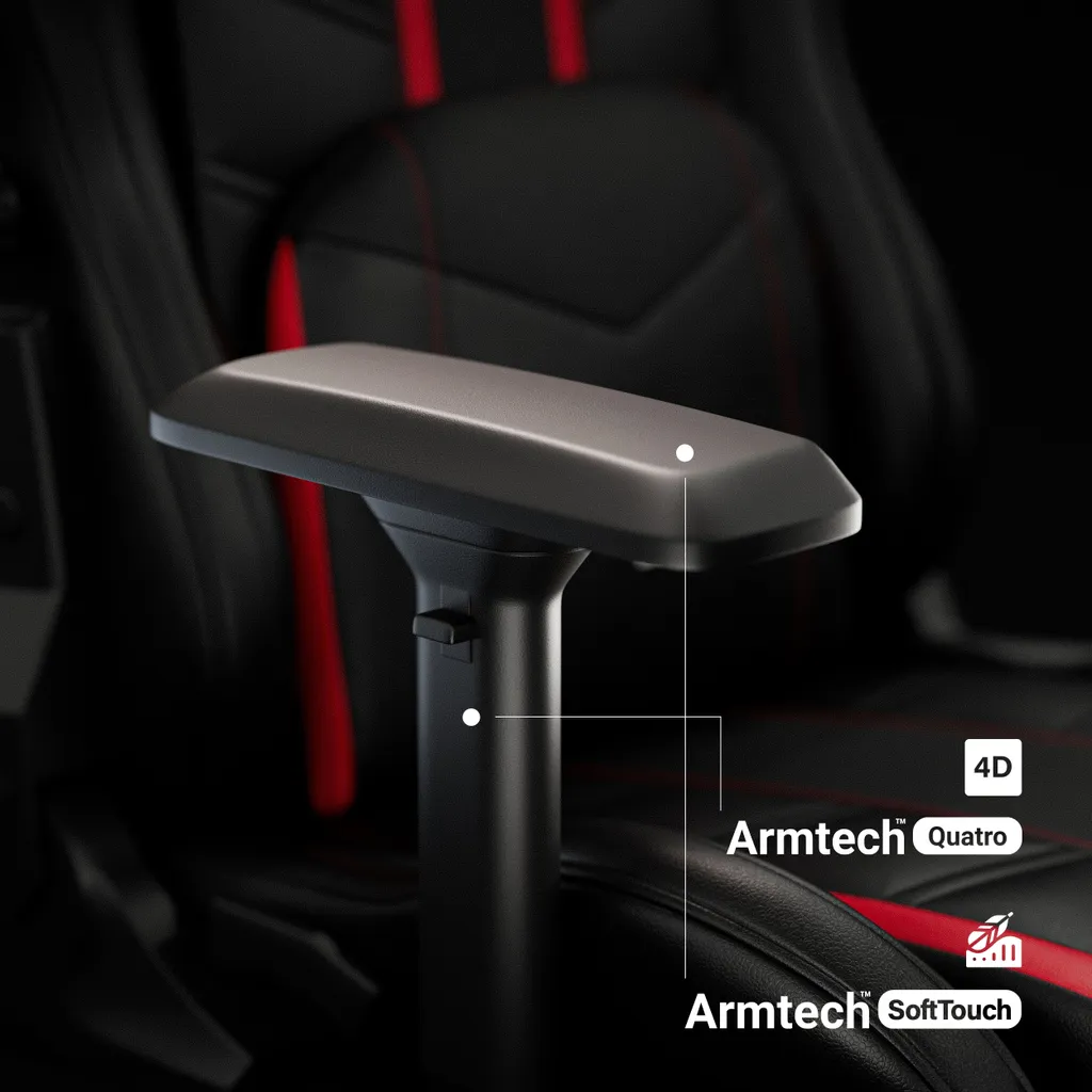 Siège Gaming 4D Diablo X-Ray Design Ergonomique et Dossier Inclinable - 7