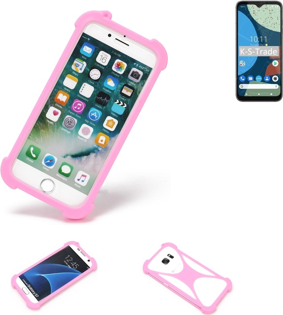 K-S-Trade Handy Hülle kompatibel mit Fairphone 4 Schutz Hülle Bumper Silikon Schutz Hülle Cover Case Silikoncase Silikonbumper TPU Softcase