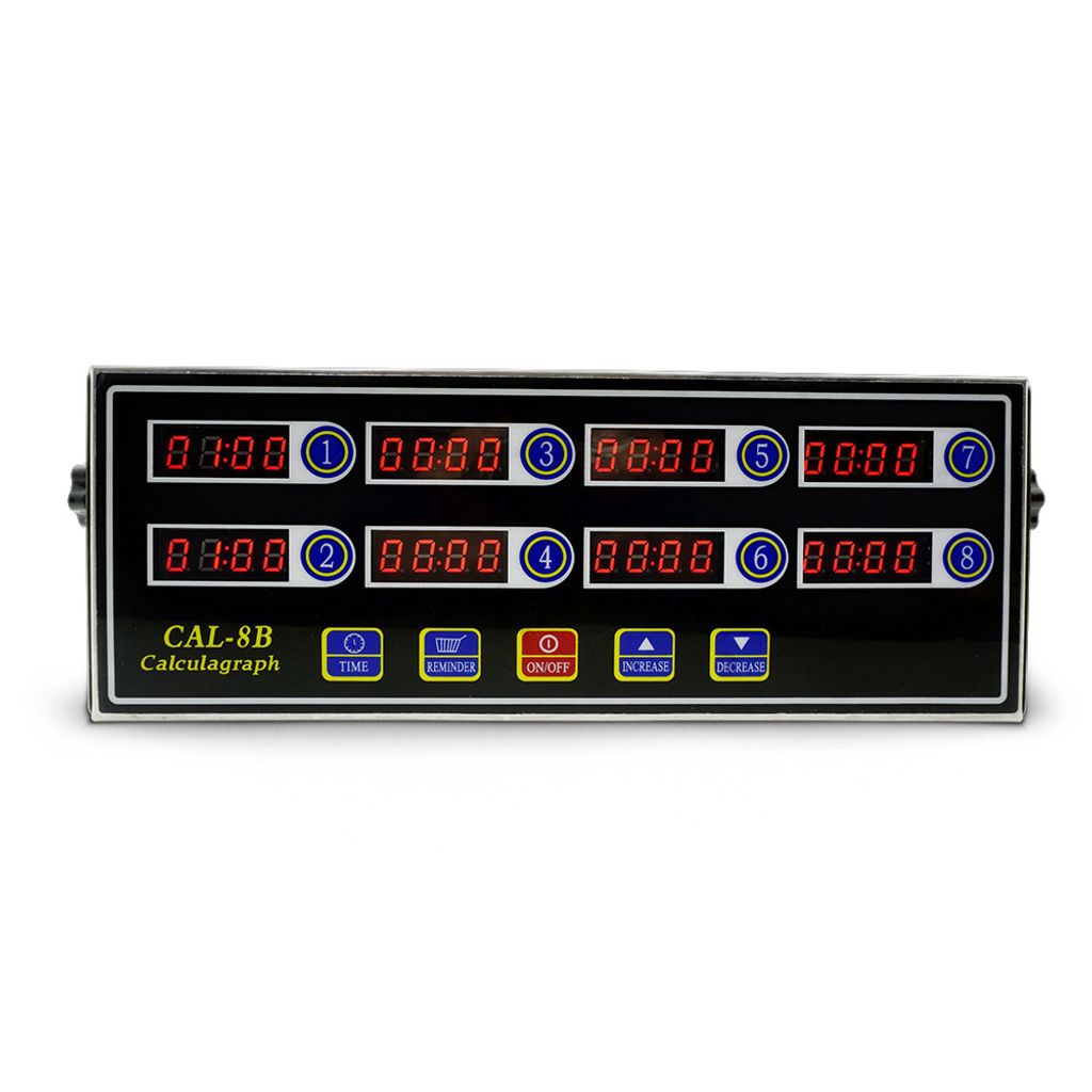 8-Kanal kommerzieller digitaler Küchentimer,Edelstahl-Berechnungstimer mit Alarm