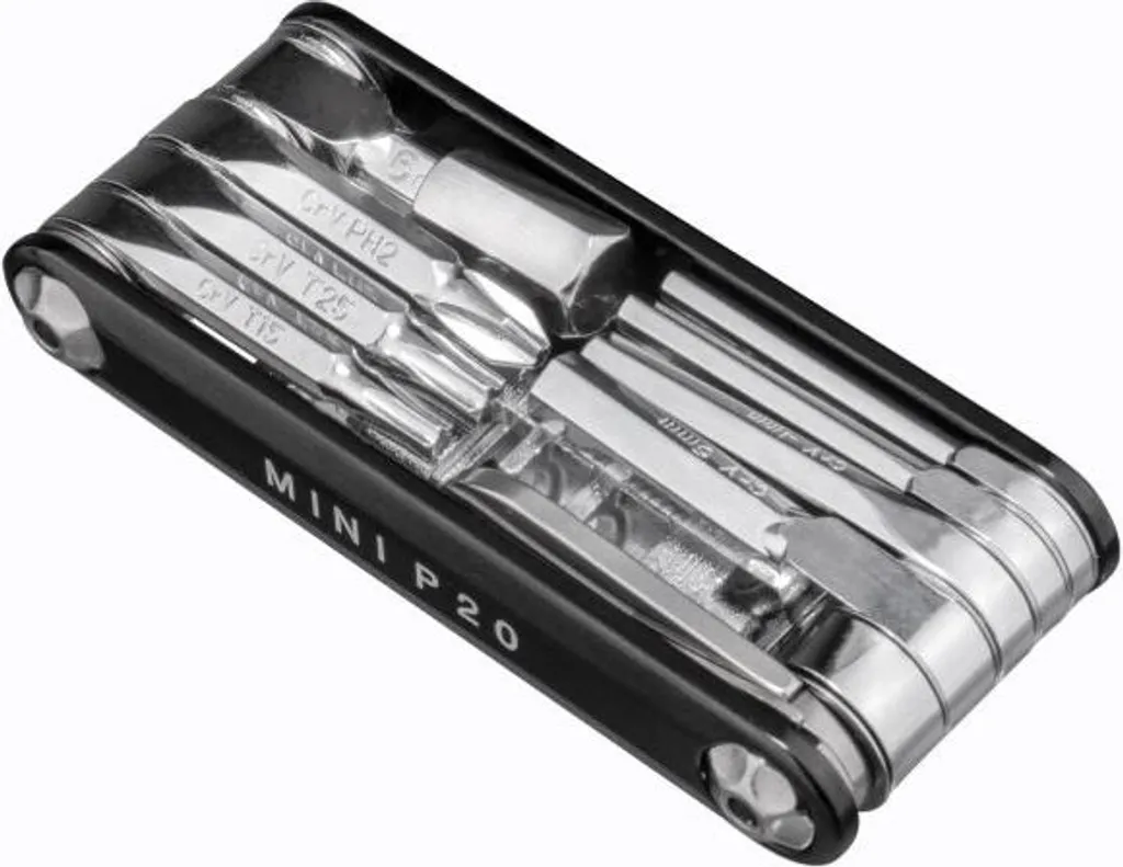 Topeak Mini P20 Multitool avec Dérive-chaîne et Clés Torx pour Cyclisme - 6