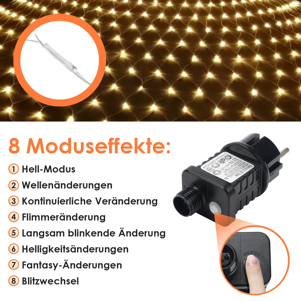 KINGCOO - Stringa Di Luci A Forma Di Farfalla, 6 M, 40 LED Funzionamento A Batteria Per