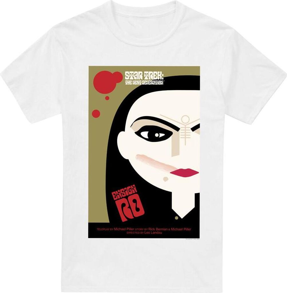 Star Trek - "The Next Generation Season 5 Episode 3" T-Shirt für Herren TV5349 (3XL) (Weiß)