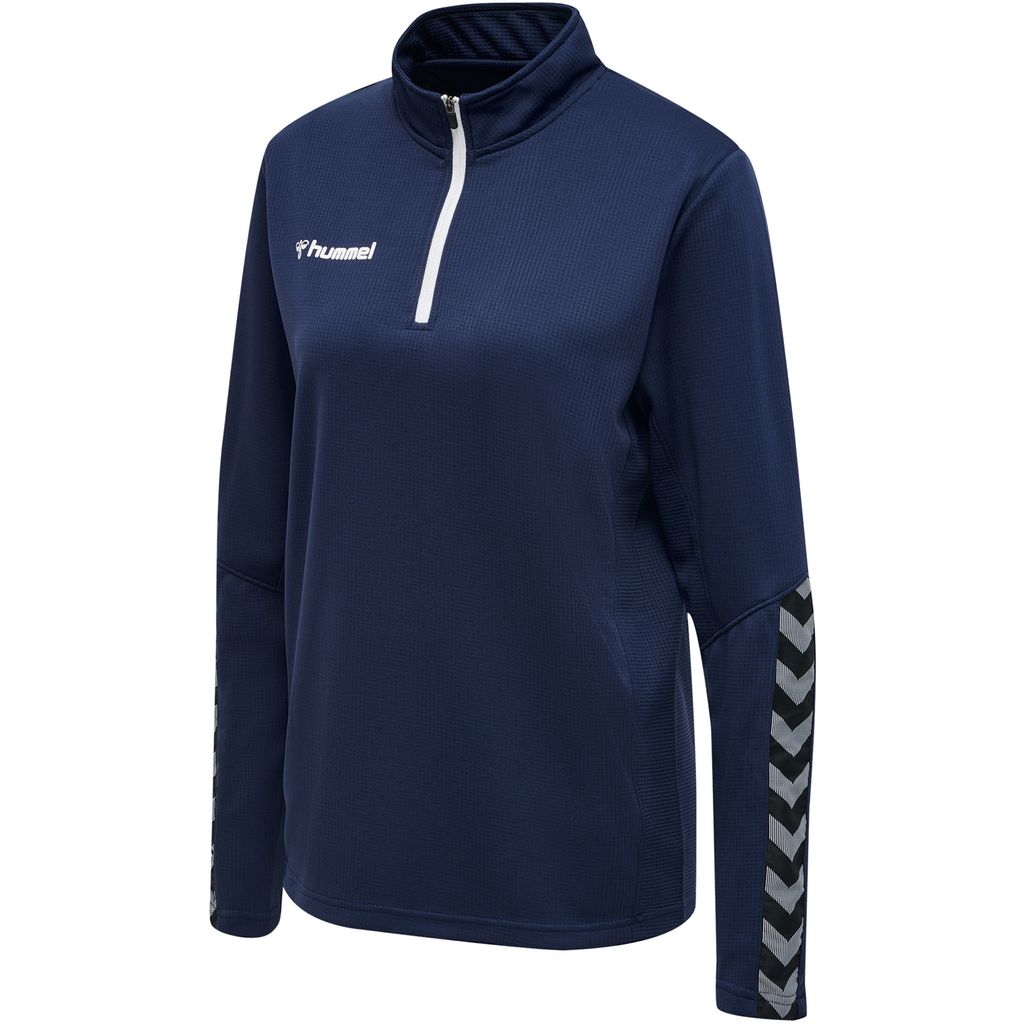 HUMMEL hmlAUTHENTIC HALF ZIP SWEATSHIRT WOMAN MARINE