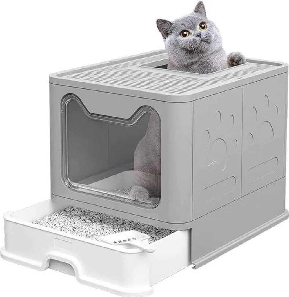 Fini les odeurs avec la litière autonettoyante pour chat et son bac