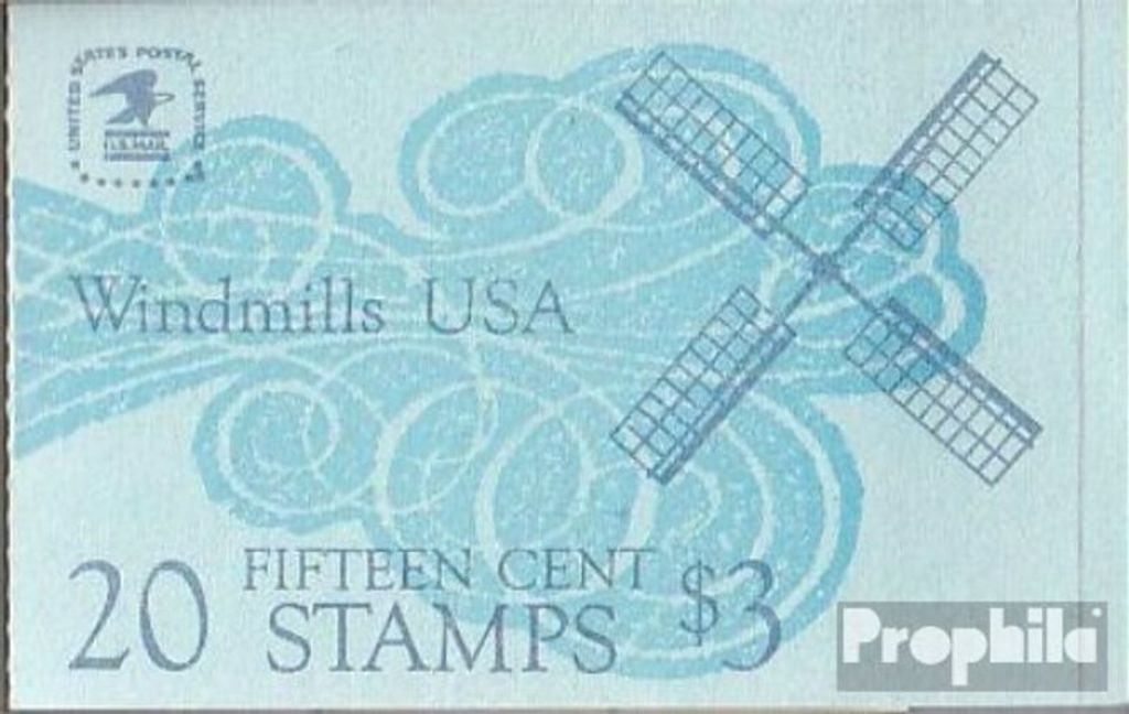Briefmarken USA 1980 Mi MH98 (kompl.Ausg.) postfrisch Windmühlen
