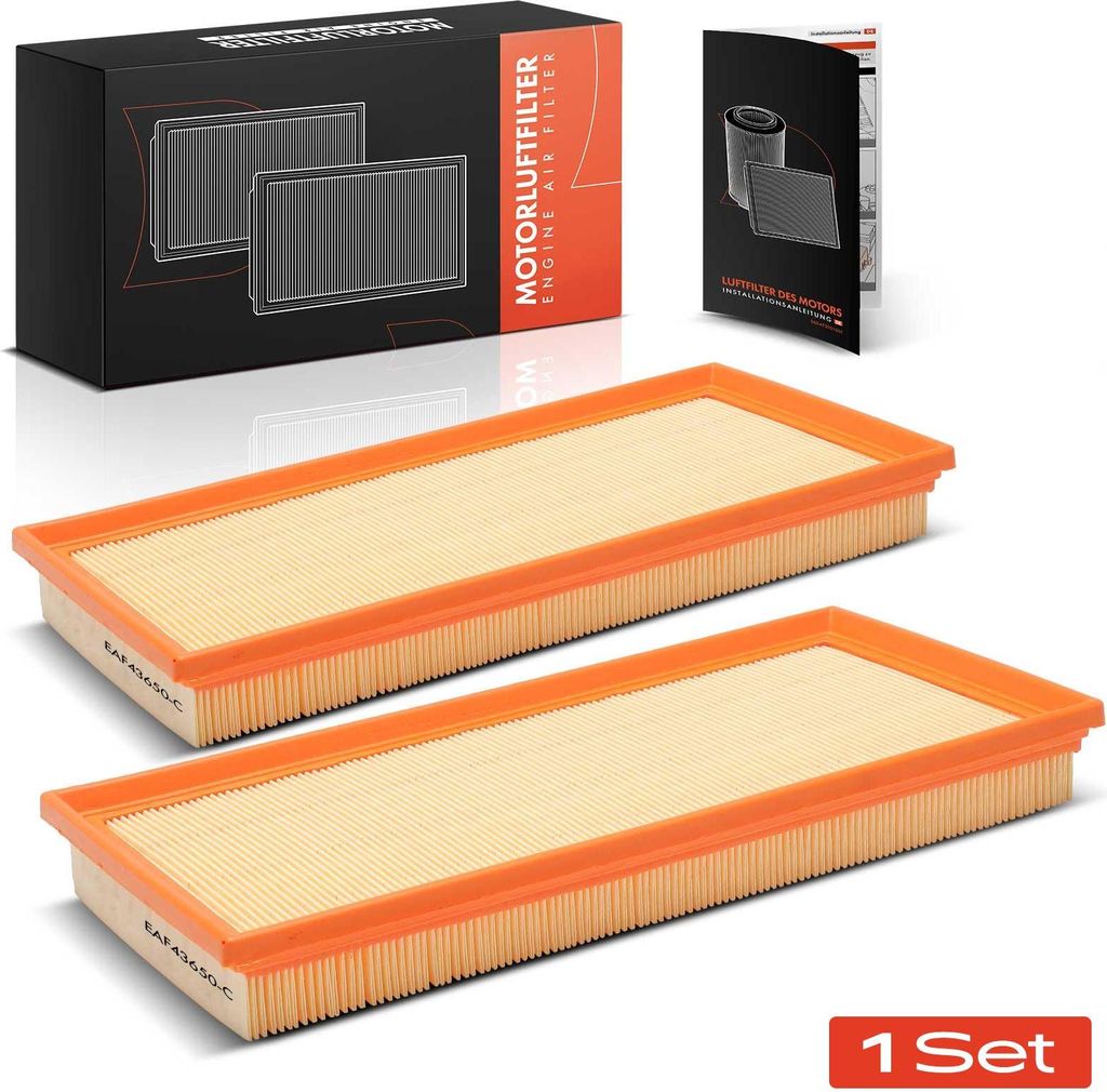 Frankberg 2x Luftfilter Filtereinsatz für Volvo 240 P242 P245 340-360 343 344 2.0L-2.3L