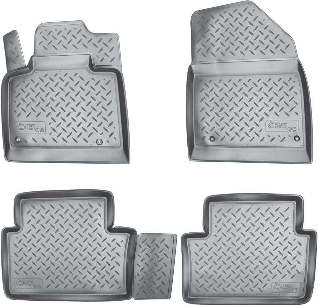 3D Gummi Fußmatten für CITROEN C5 II | Typ RD TD | 2008-2017 | passgenau
