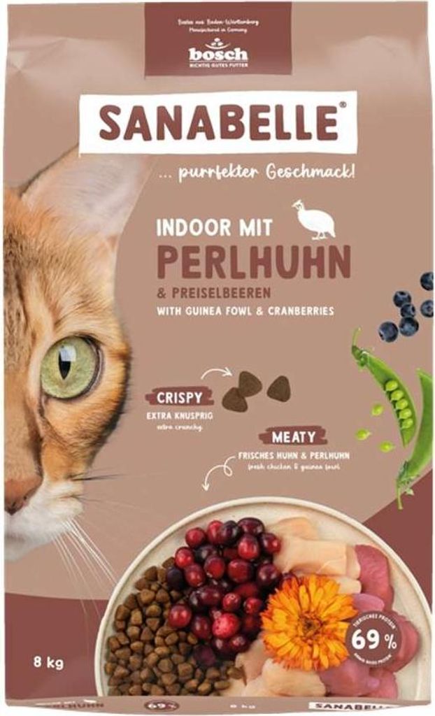 Sanabelle Indoor mit Perlhuhn 8 kg