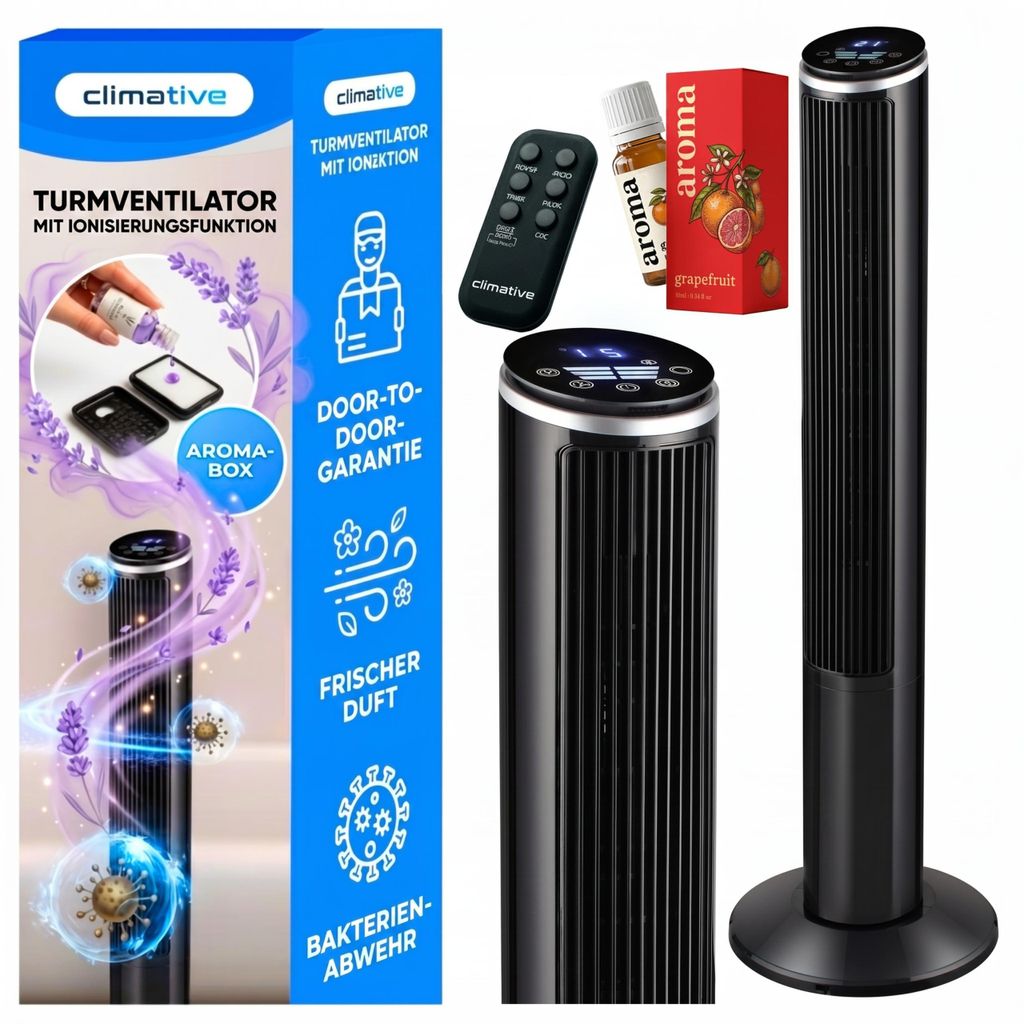 Wentylator Kolumnowy Stojący CLIMATIVE Ionic 102cm Cichy Zdjęcie produktu 