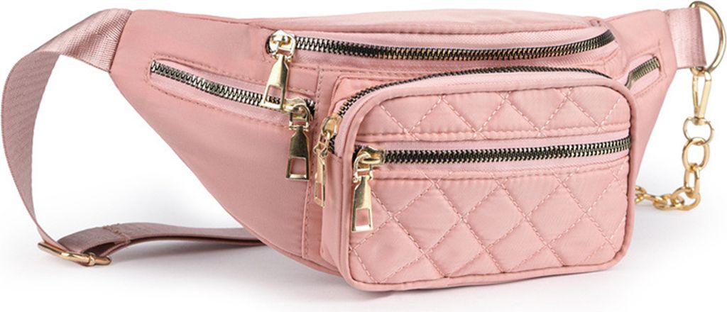 Hüfttasche mit mehreren Taschen, Reißverschluss, großes Fassungsvermögen, verstellbarer Riemen, wasserdichtes Nylon, Damen-Gürteltasche, Umhä...