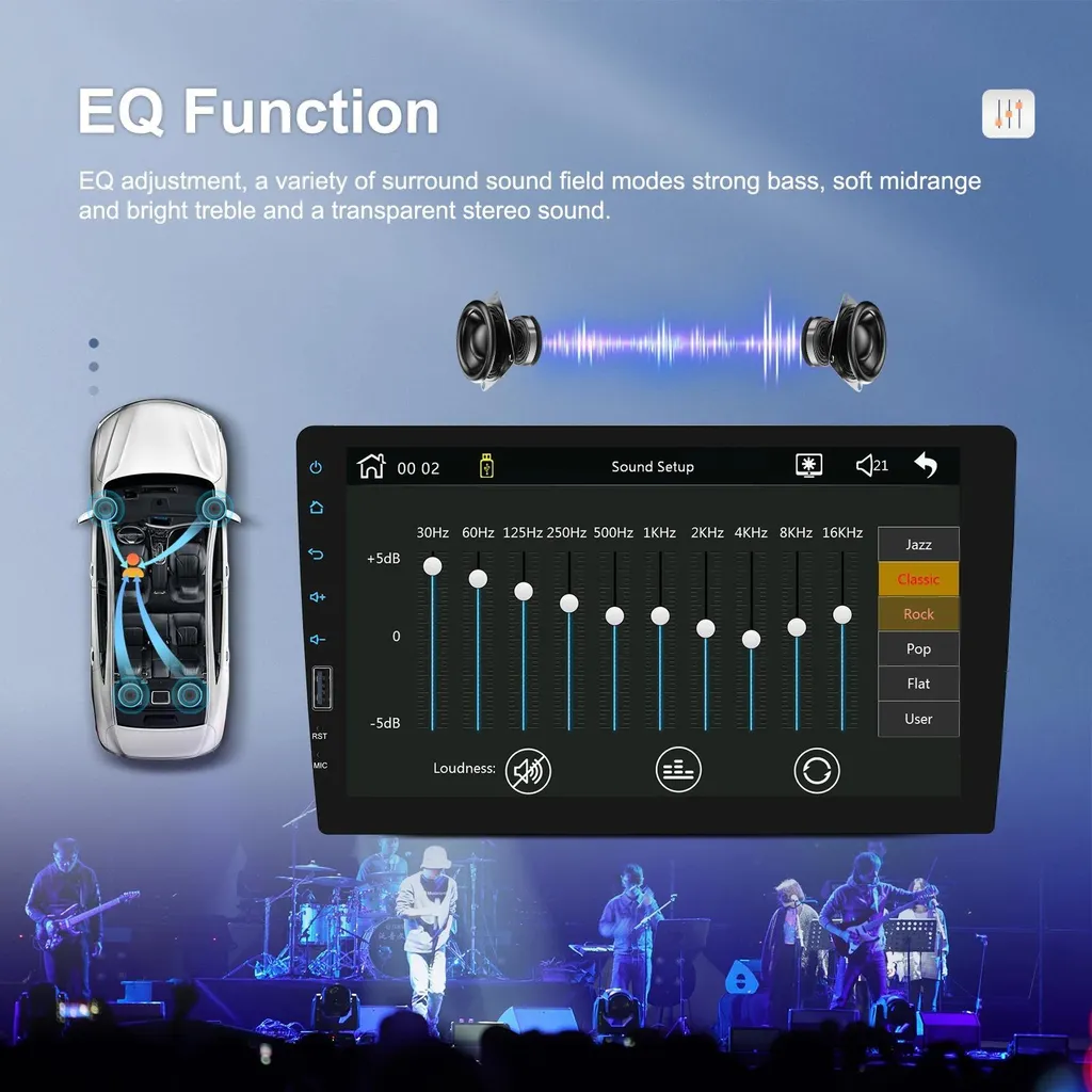 Autoradio Bluetooth 1 DIN : Écran Tactile pour Remplacer votre Poste - 6