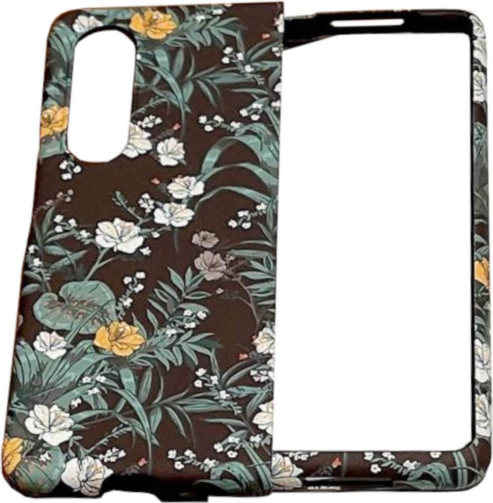Samsung Galaxy Z Fold4 Frosted Blumenmuster-Schutzhülle Gardenie Schutz Cover