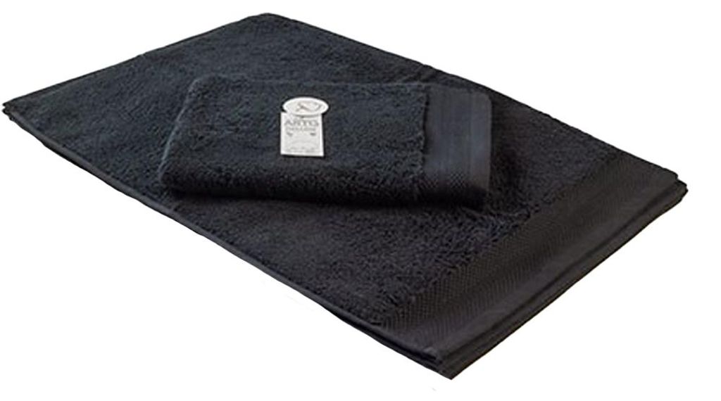 ARTG - Gäste-Handtuch "Excellent Deluxe" LT3436 (Einheitsgröße) (Schwarz)
