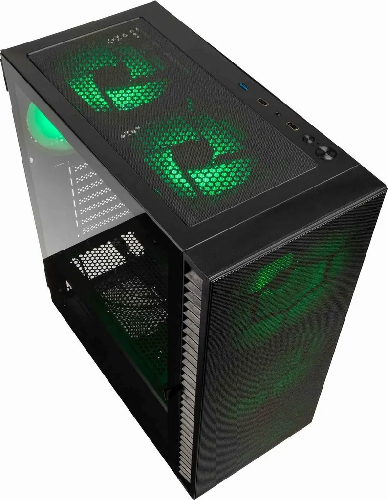 Boîtier Gaming Kolink Observatory HF Mesh Noir - Idéal PC High-End - 2