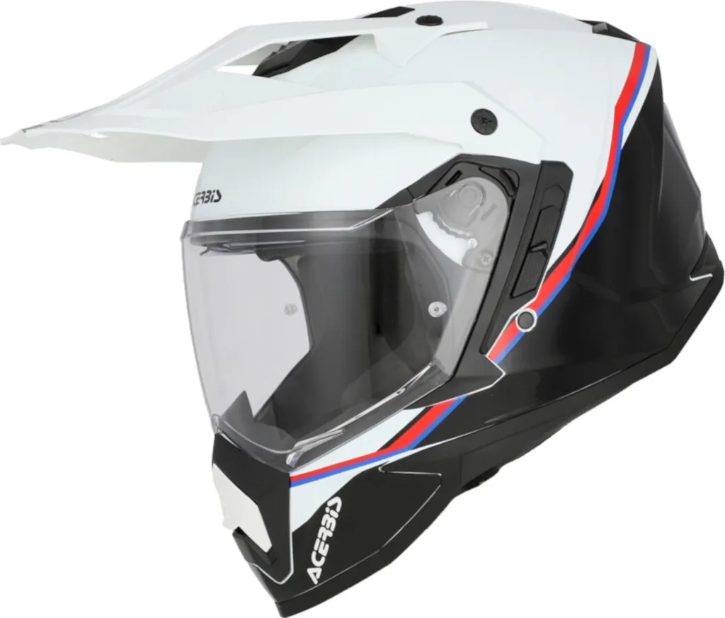 Casque Cross Intégral Acerbis Assault Graphic Coloris Blanc et Noir