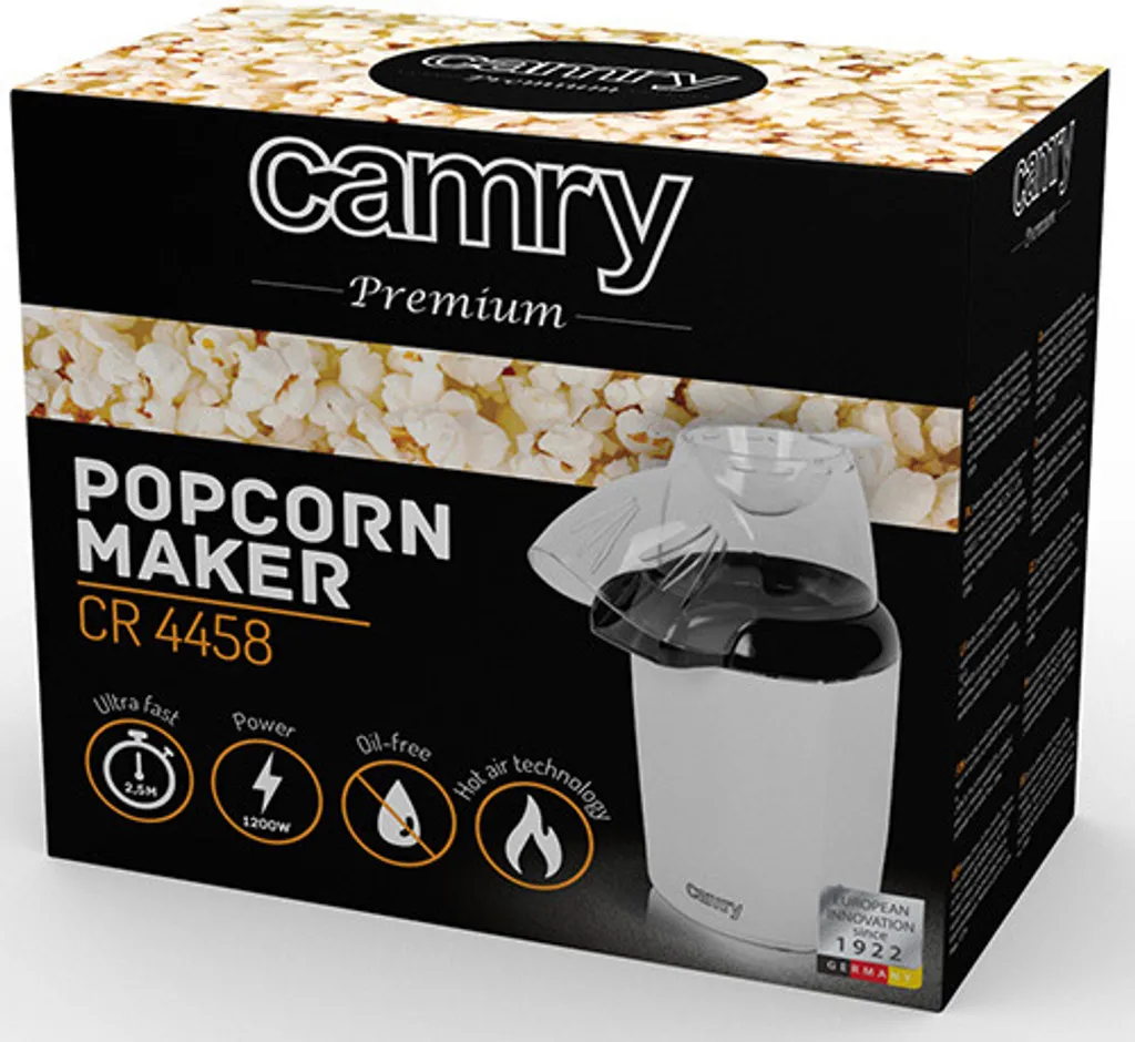 Camry CR 4458 machine à pop-corn à air chaud compacte et rapide - 13