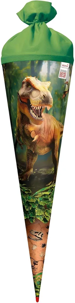 Cornet de Scolarité Dinosaure 70cm - Schultüte ROTH T-Rex pour Enfant