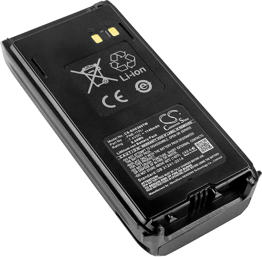 Batterie Haute Capacité pour Standard Horizon HX 290 remplace FNB110