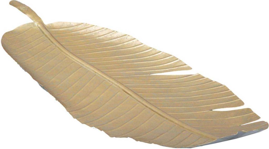 Mauro Ferretti Dekoschale Blatt Gold 18x2x55 cm