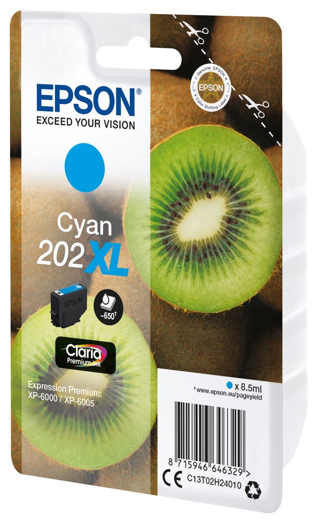 Epson C13T02H24010 Kiwi 202XL cartuccia d'inchiostro 1 pz Immagine del prodotto 