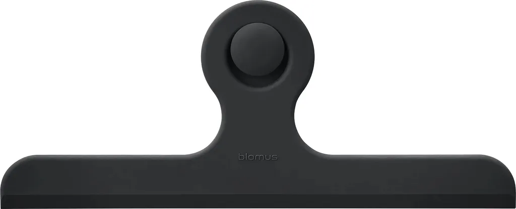 Blomus KAPI Tergicristallo Doccia Nero con Supporto a Muro | Design Opaco