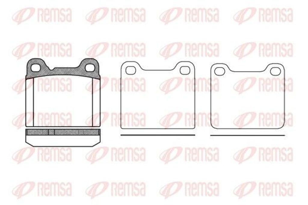 REMSA Bremsbeläge Satz Hinten Bremsklötze für VOLVO V70 I (875, 876) 0257.20