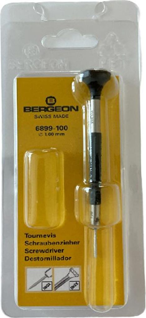 Cacciavite Bergeon 6899-100 Ergonomico 1 00mm Nero Immagine del prodotto 