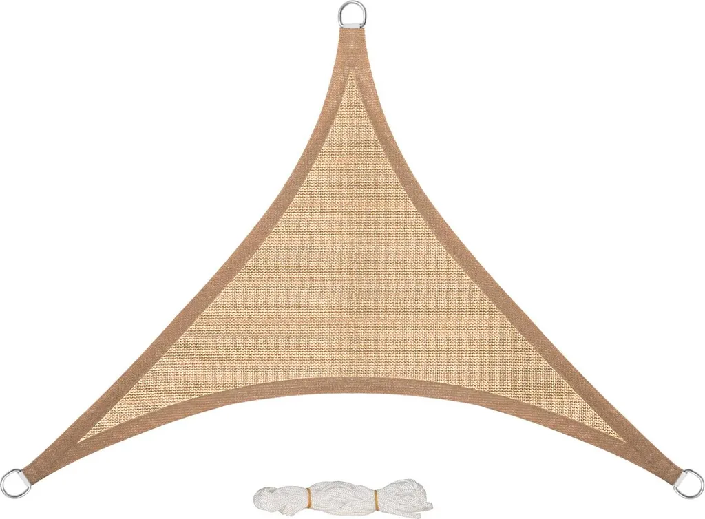 Vela Ombreggiante Triangolare 2x2.7m Giallo Sabbia - Design Moderno UV