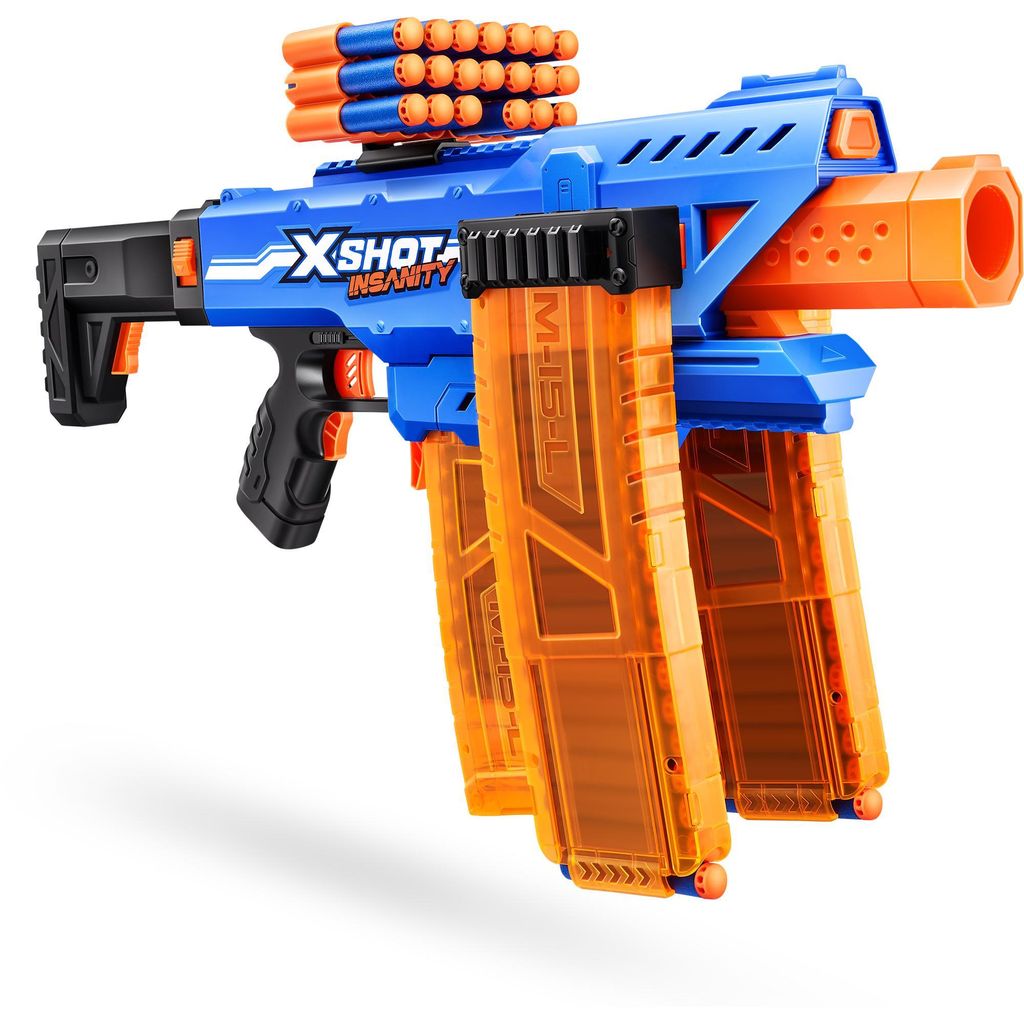 Zuru XSHOT - Insanity Motorized Clip Blaster mit Darts Zdjęcie produktu 