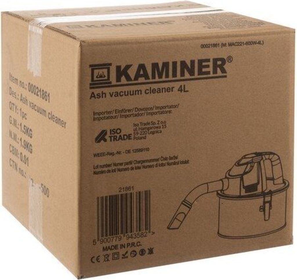 Industriestaubsauger für Asche 4 l Produktbild 16