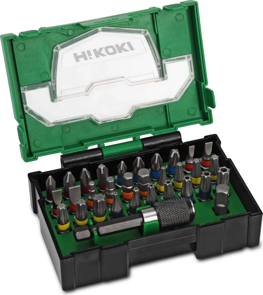 HiKOKI Bit-Box 32 pezzi Box I | Set Inserti Professionali Impilabili