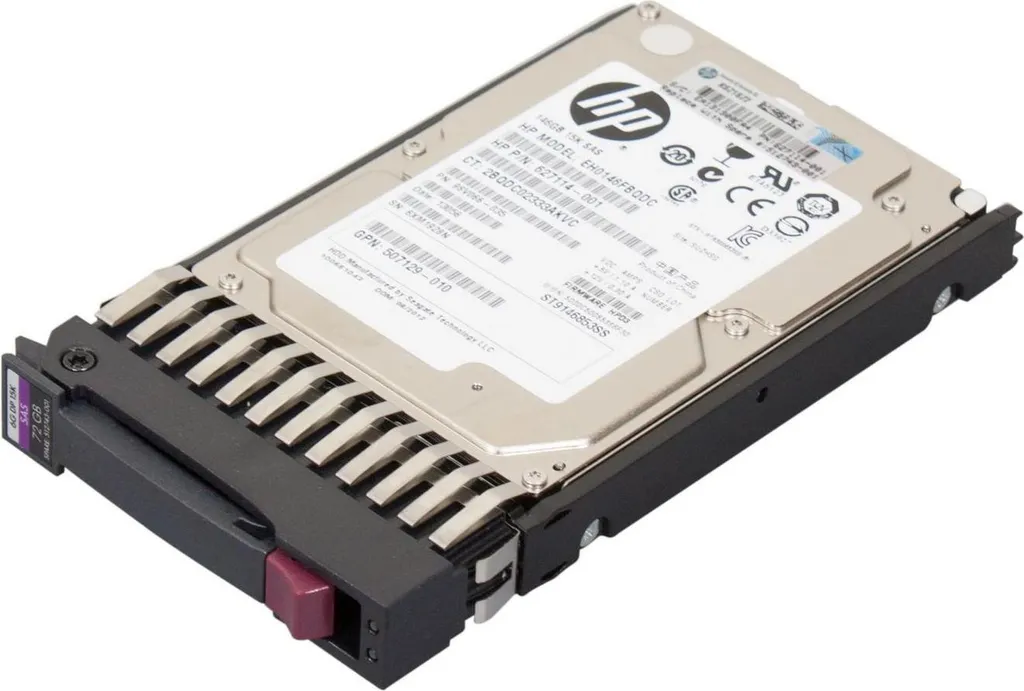 Disque SAS 72Go 2.5 DP HPE Haute Performance et Fiabilité Dual Port