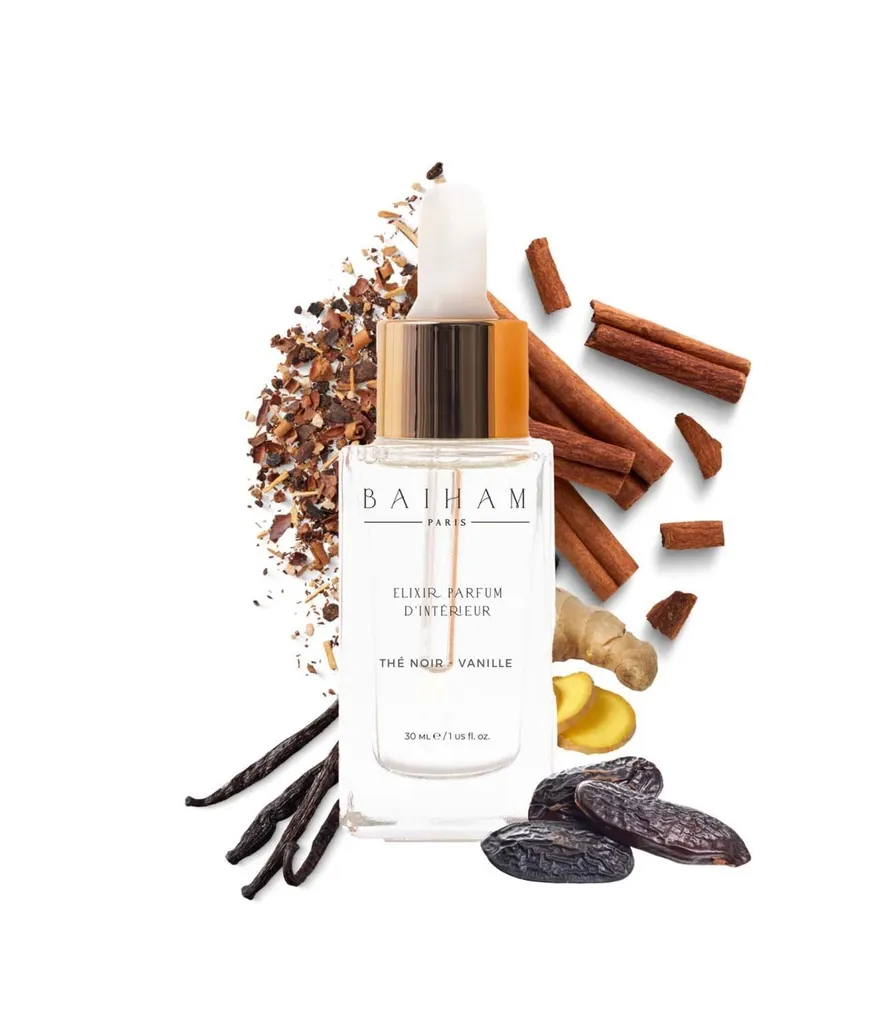 Parfum d'Ambiance 30 ml Élixir Vanille-Thé Noir - Spray de Maison