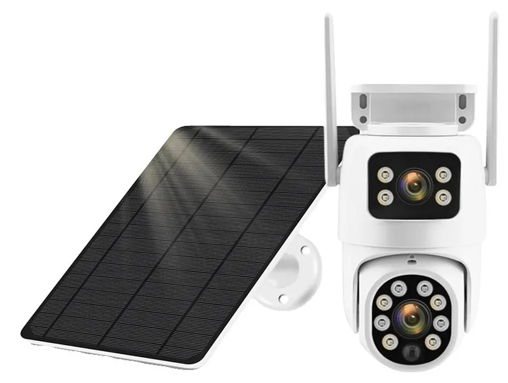 Caméra IP extérieure 4G connectée avec infrarouge et stockage SD 128 Go