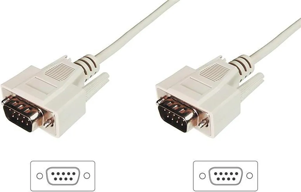 Digitus Cavo D-Sub9 M/M 2.0m | Ideale per Automazione e PLC RS232