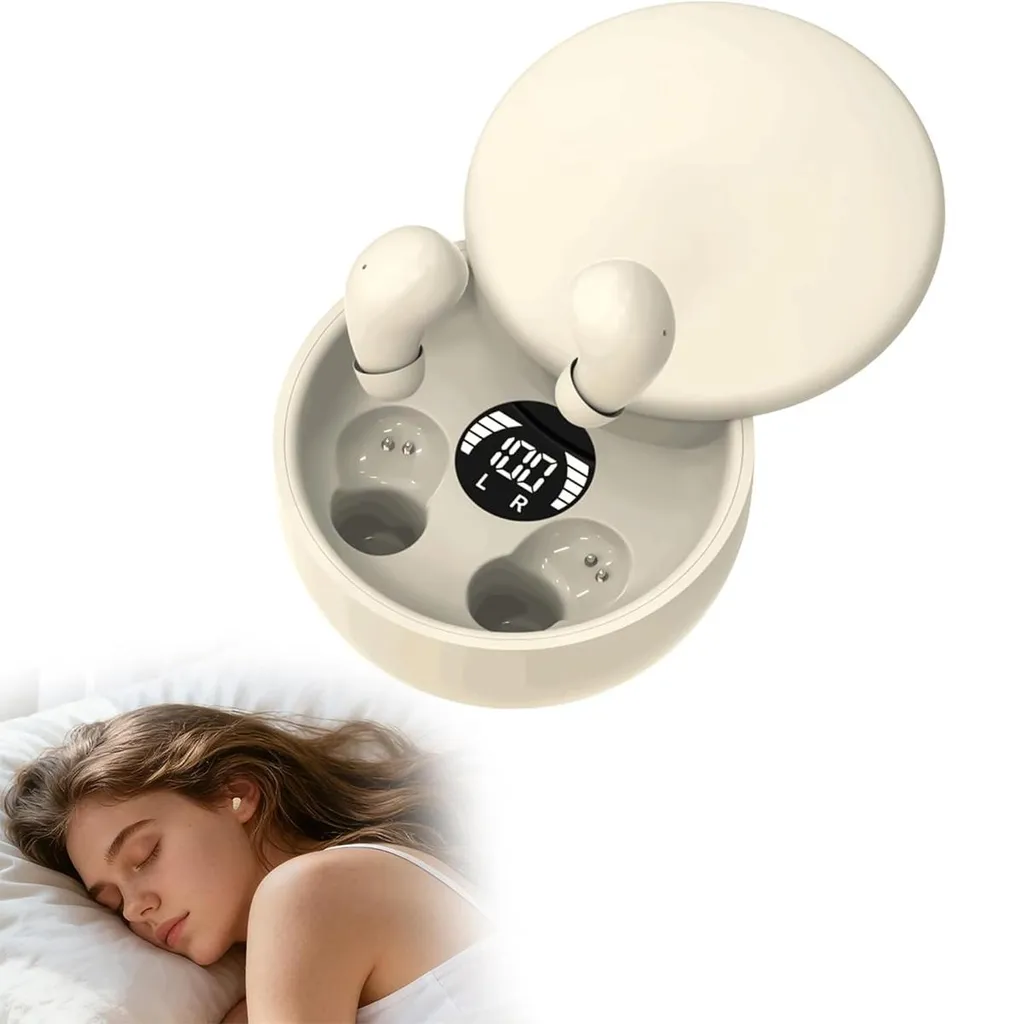 Kopfhörer Kabellos In Ear Bluetooth Earbuds, Ohrhörer mit LED-Anzeige und 5 Std Wiedergabezeit ,Ladeetui und USB-C Ladekabel