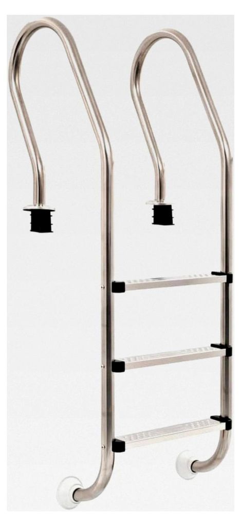 Poolleiter 3 Stufen 120 cm Edelstahl 304 für Pools